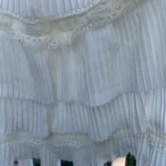 ORI White Pleated Skirt Size 36 - Picture 2 of 8